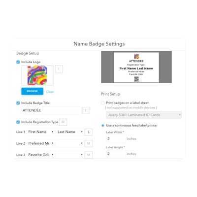 Personalize Name Badges